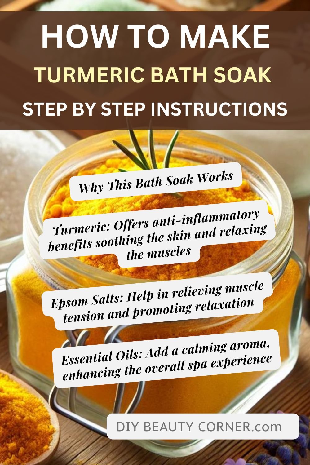 How to make Turmeric Soothing Bath Soak: A Spa Experience at Home