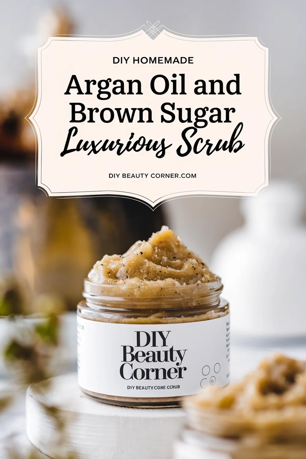 DIY HOMEMADE Argan Oil And Brown Sugar Luxurious Scrub 