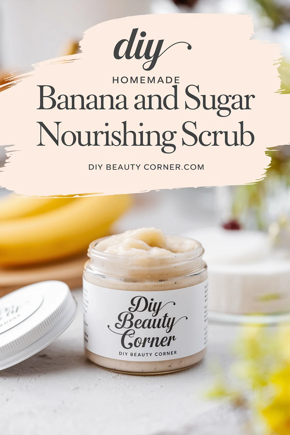 DIY HOMEMADE Banana And Sugar Nourishing Scrub 