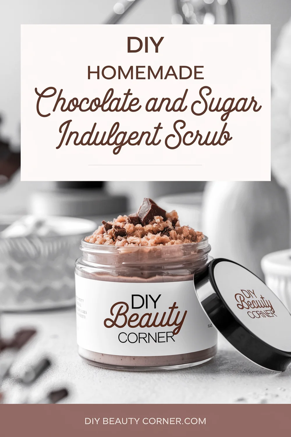 DIY HOMEMADE Chocolate And Sugar Indulgent Scrub 