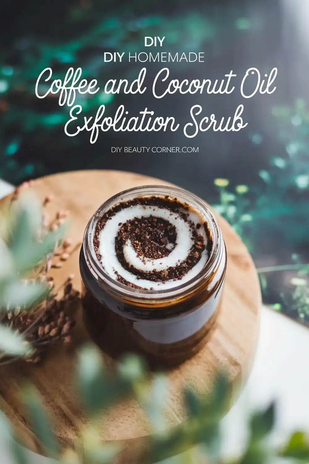 DIY HOMEMADE Coffee and Coconut Oil Exfoliation Scrub