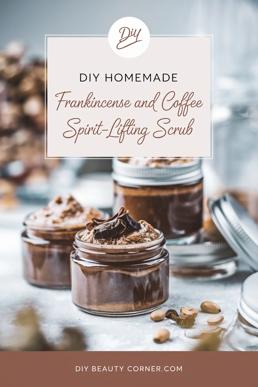 DIY HOMEMADE Frankincense and Coffee Spirit-Lifting Scrub 