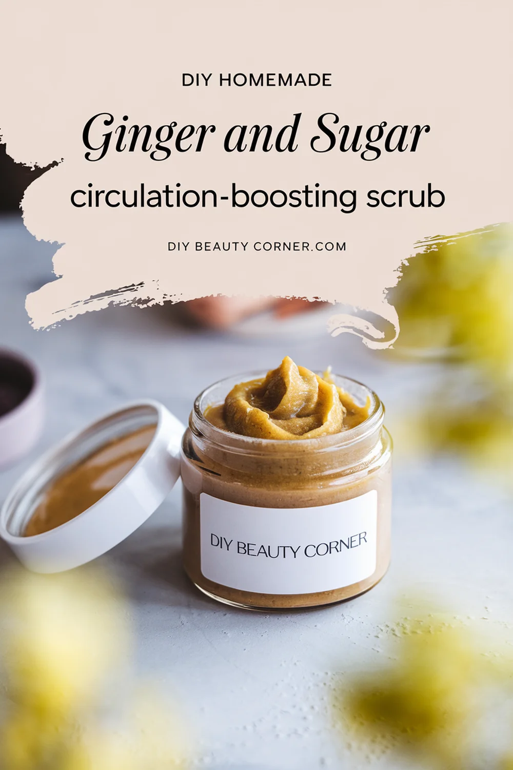DIY HOMEMADE Ginger And Sugar Circulation-Boosting Scrub 