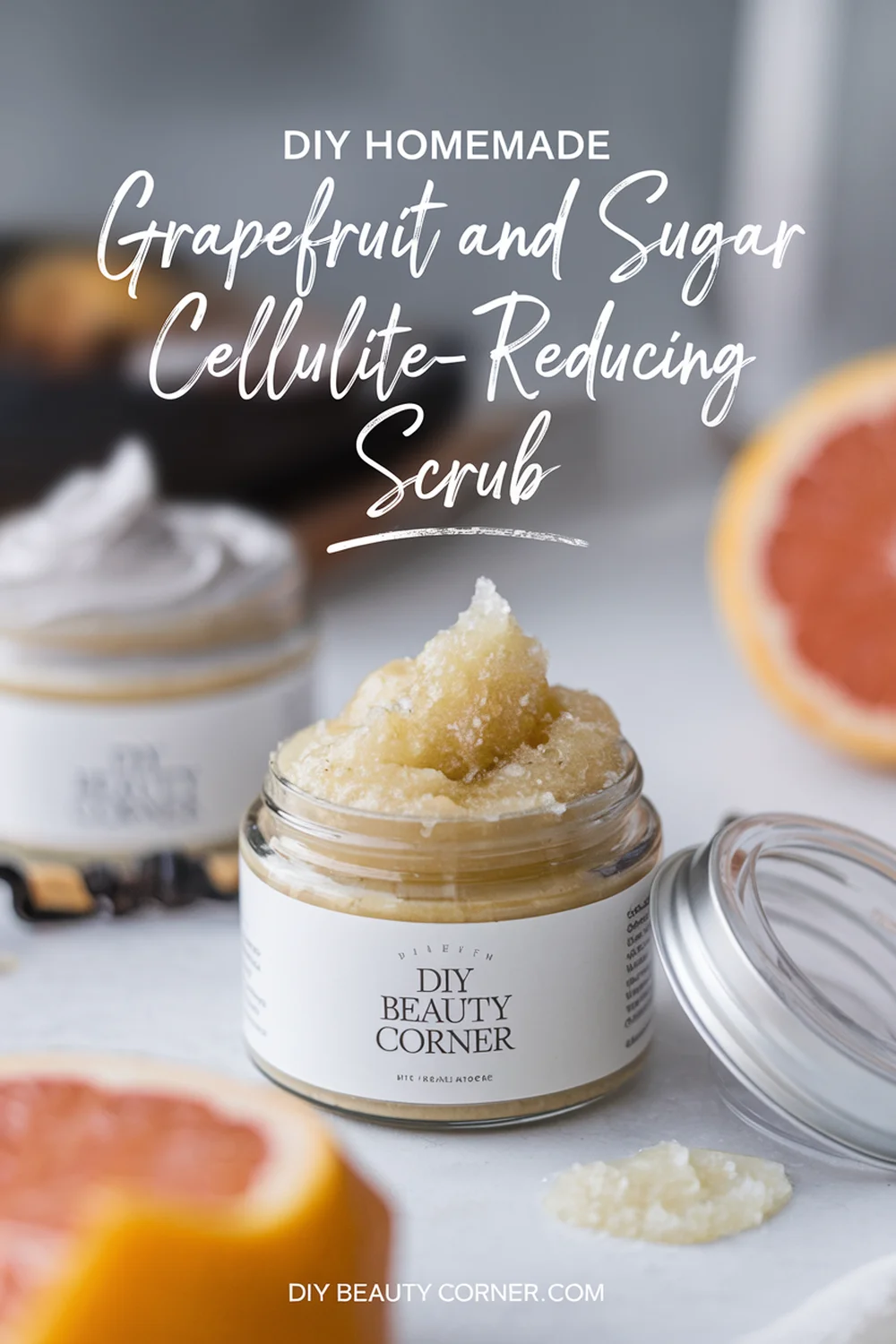 DIY HOMEMADE Grapefruit And Sugar Cellulite-Reducing Scrub 