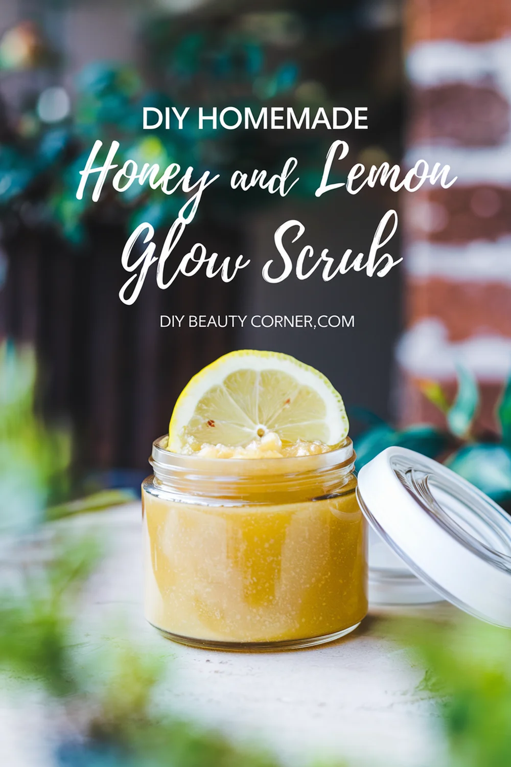 DIY HOMEMADE Honey and Lemon Glow Scrub 