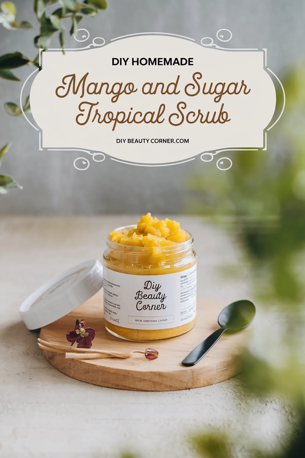 DIY HOMEMADE Mango And Sugar Tropical Scrub 