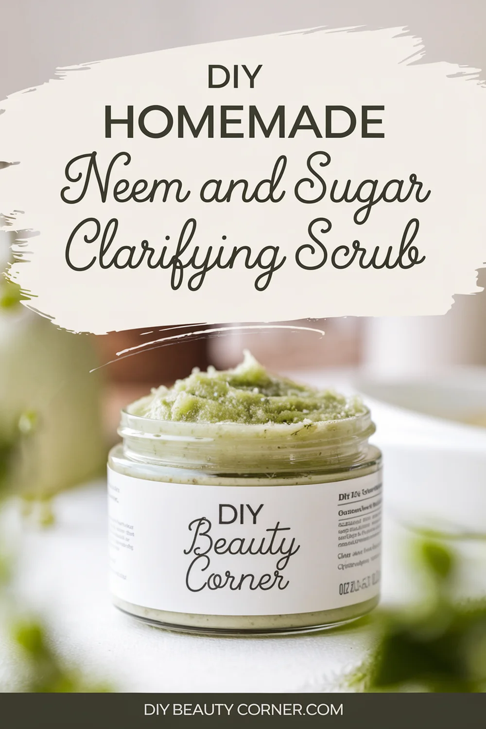DIY HOMEMADE Neem And Sugar Clarifying Scrub 
