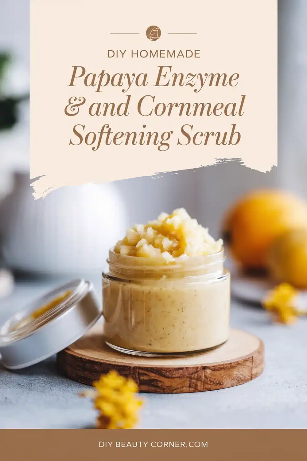 DIY HOMEMADE Papaya Enzyme and Cornmeal Softening Scrub