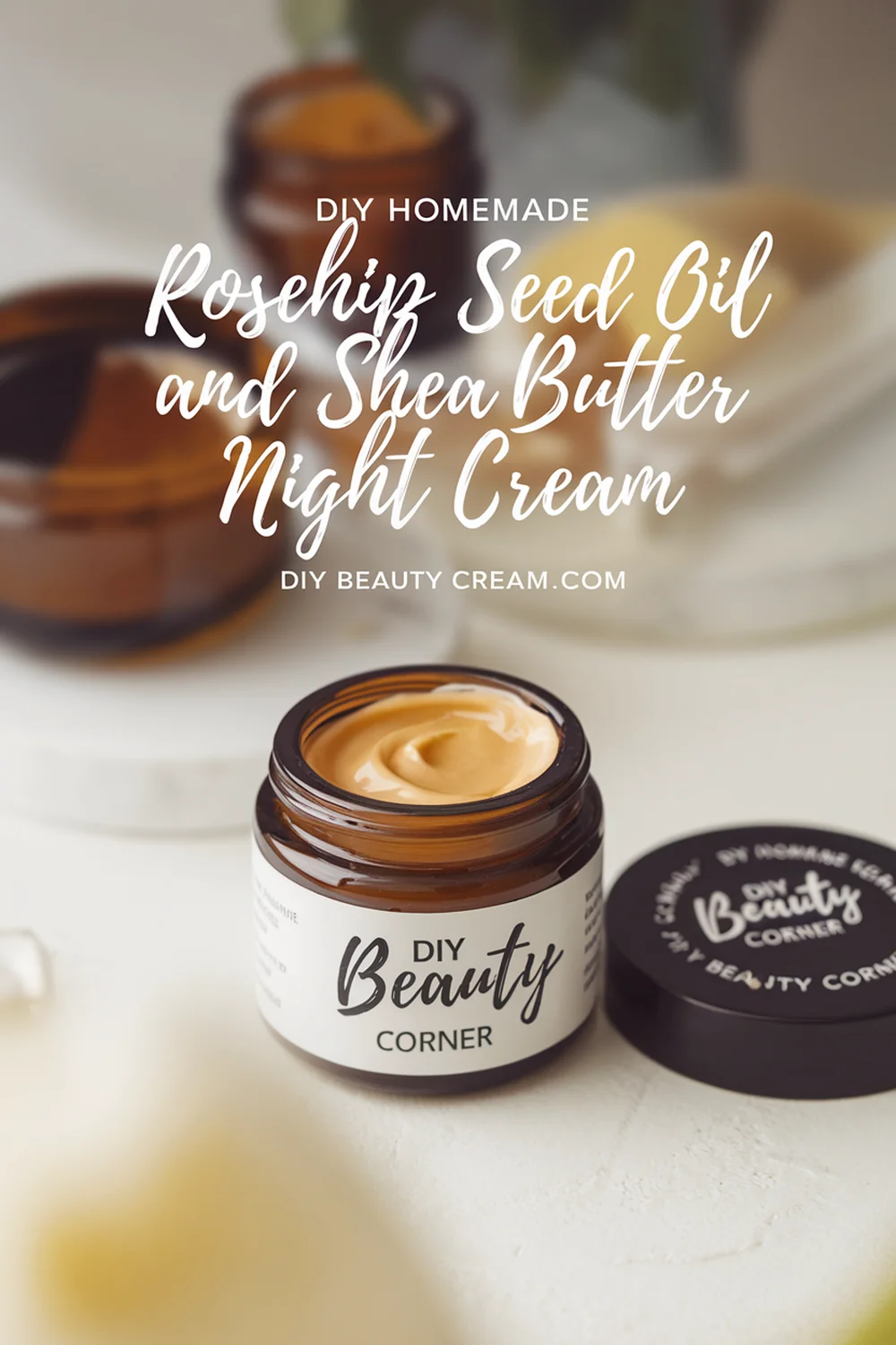 DIY HOMEMADE Rosehip Seed Oil and Shea Butter Night Cream 