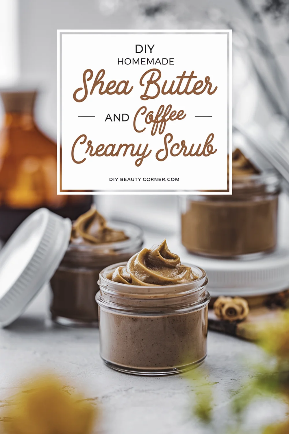 DIY HOMEMADE Shea Butter and Coffee Creamy Scrub 