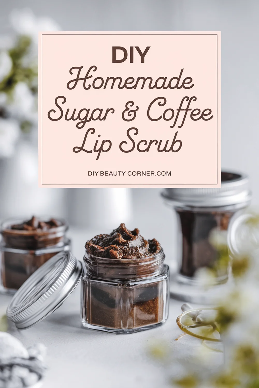 DIY HOMEMADE Sugar and Coffee Lip Scrub 