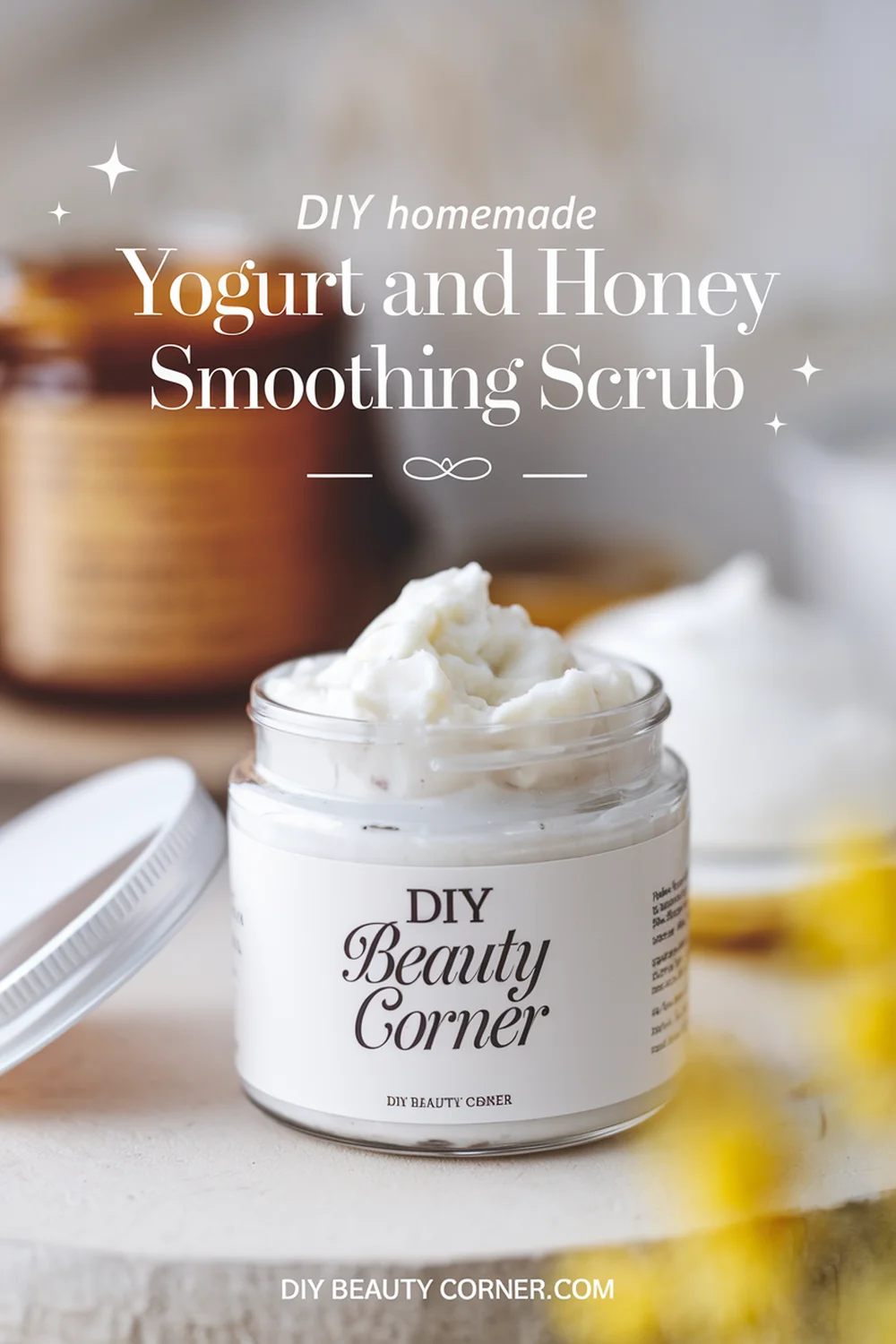 DIY HOMEMADE Yogurt And Honey Smoothing Scrub 