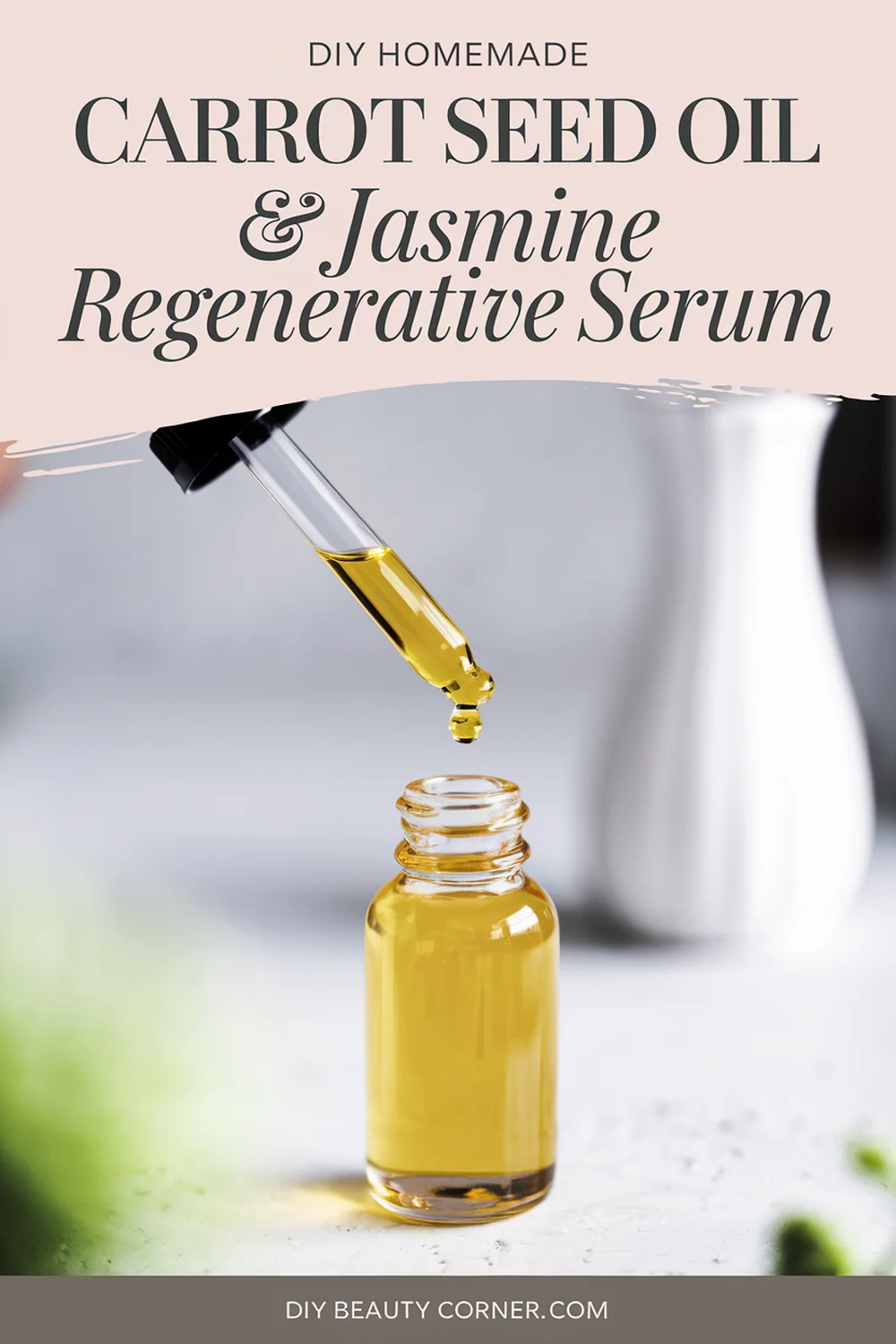 DIY HOMEMADE Carrot Seed Oil And Jasmine Regenerative Serum 