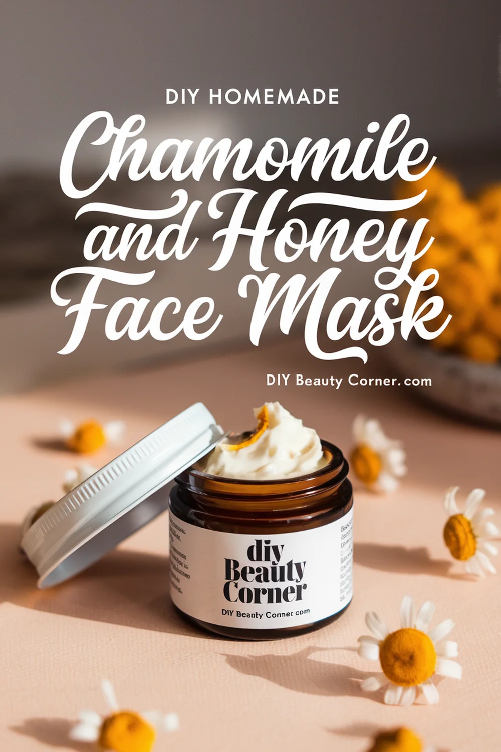 DIY HOMEMADE Chamomile and Honey Soothing Face Mask 