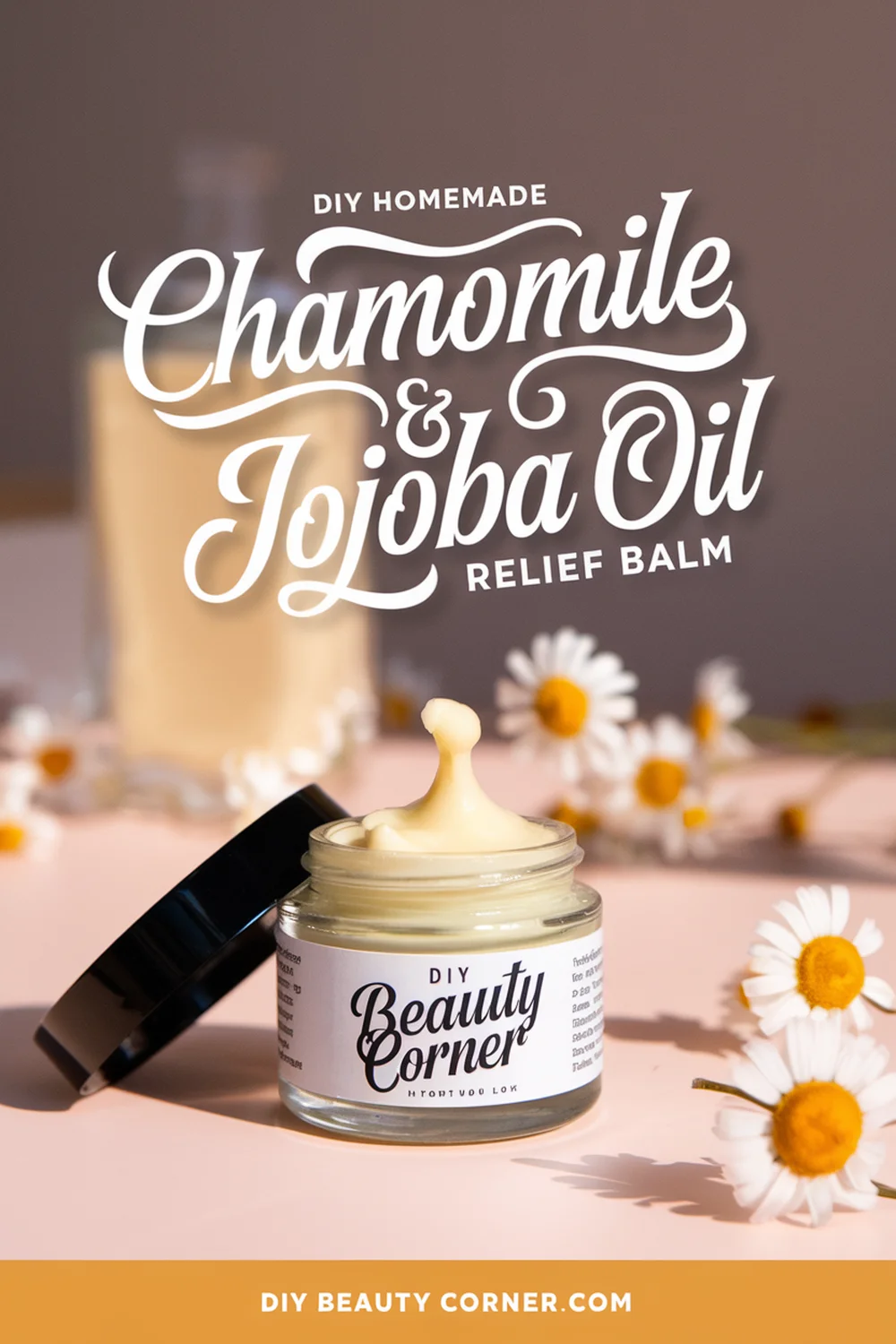 DIY HOMEMADE Chamomile and Jojoba Oil Eczema Relief Balm 