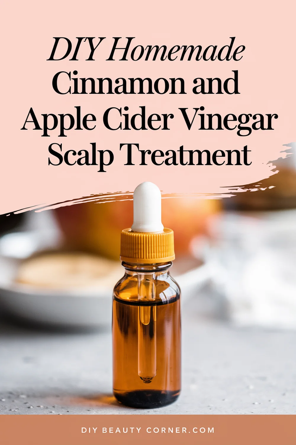 DIY HOMEMADE Cinnamon And Apple Cider Vinegar Scalp Treatment 
