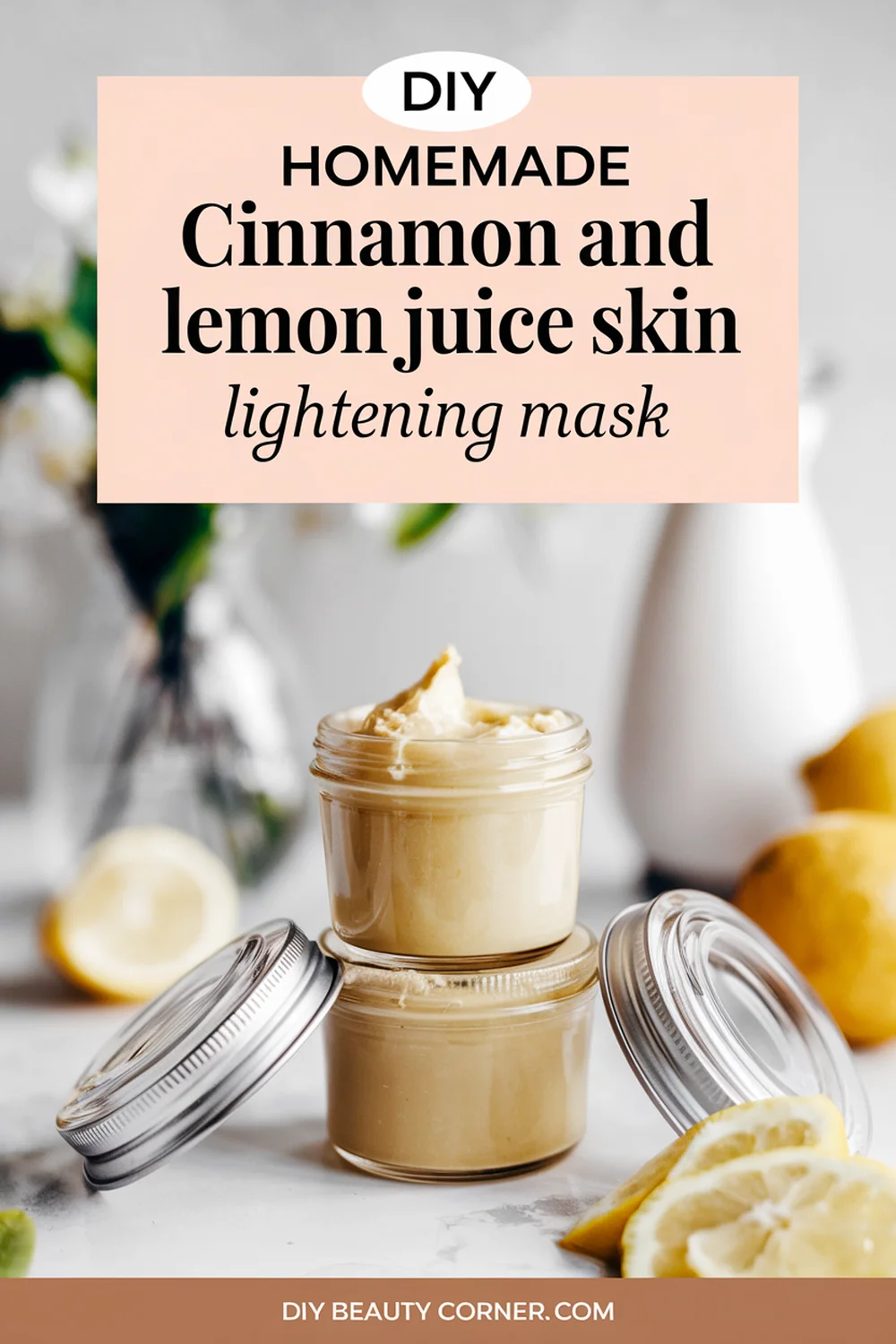 DIY HOMEMADE Cinnamon And Lemon Juice Skin Lightening Mask 