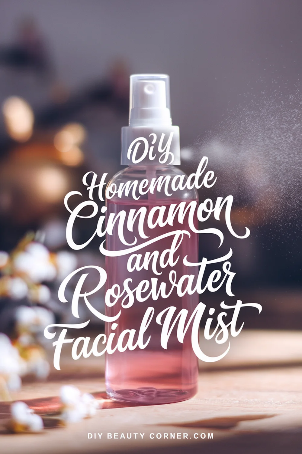 DIY HOMEMADE Cinnamon And Rosewater Facial Mist 