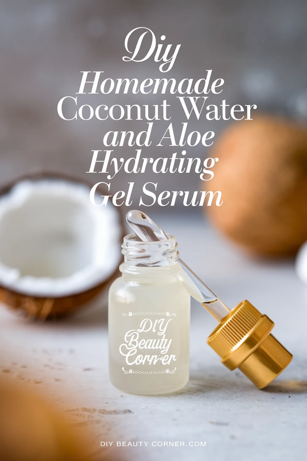 DIY HOMEMADE Coconut Water and Aloe Hydrating Gel Serum 