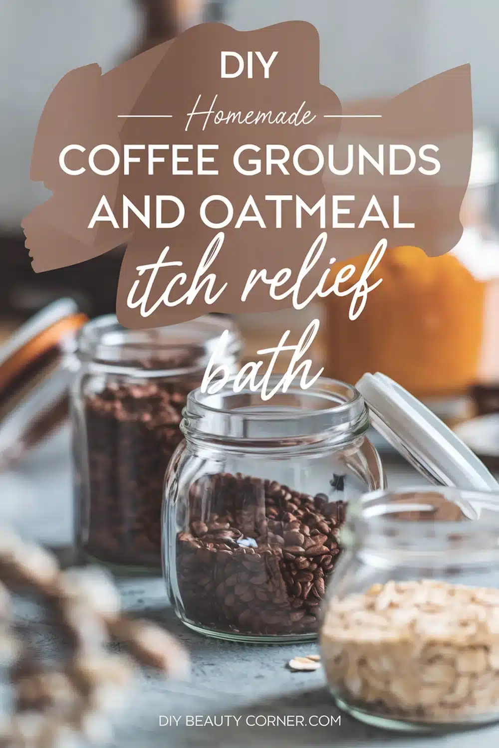 DIY HOMEMADE Coffee Grounds and Oatmeal Itch Relief Bath 