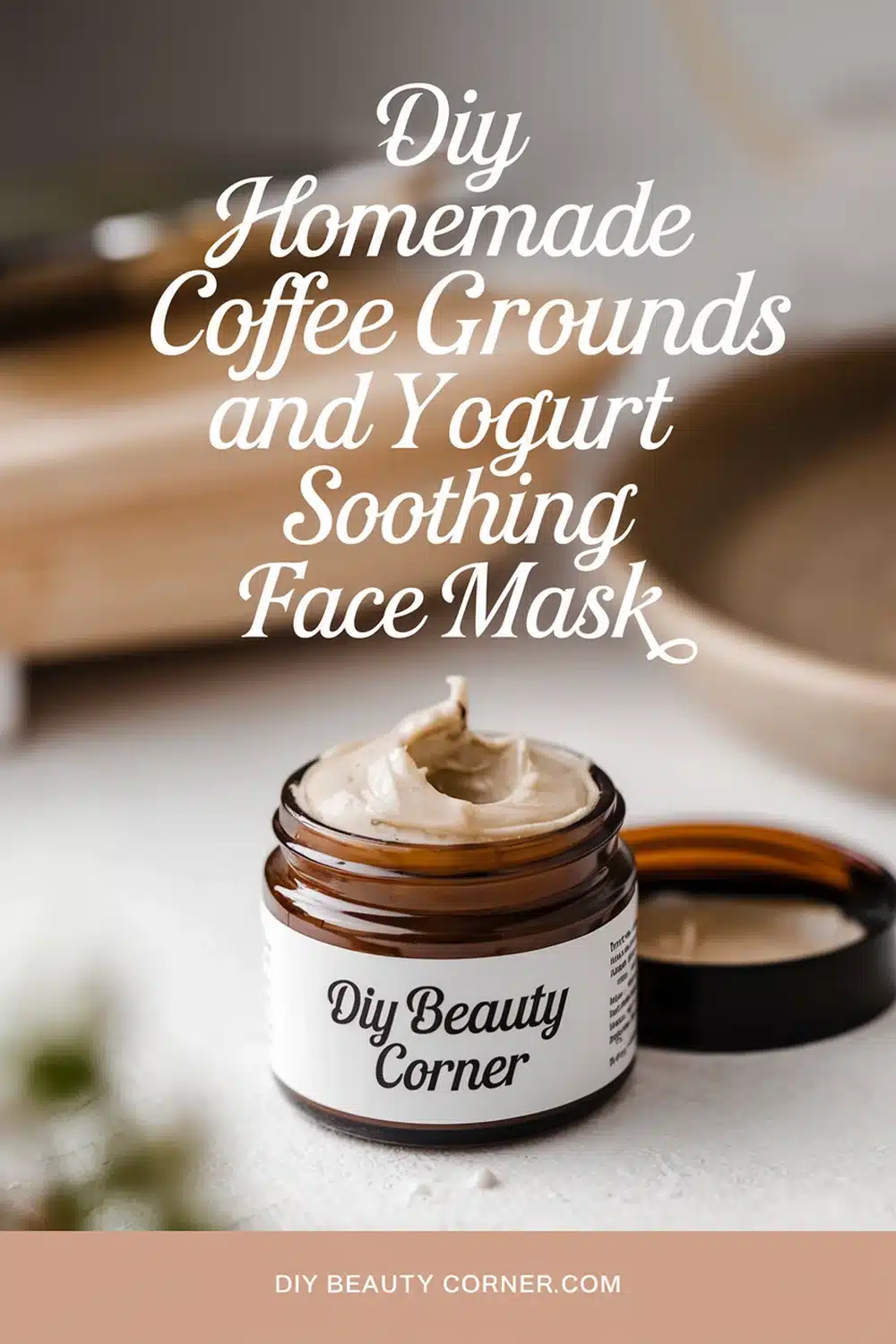 DIY HOMEMADE Coffee Grounds and Yogurt Soothing Face Mask 