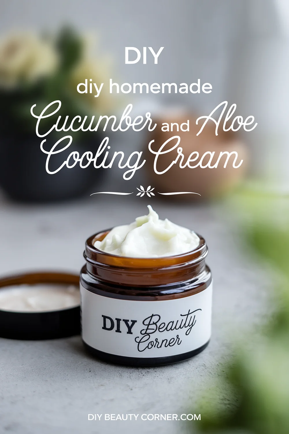 DIY HOMEMADE Cucumber and Aloe Cooling Cream 