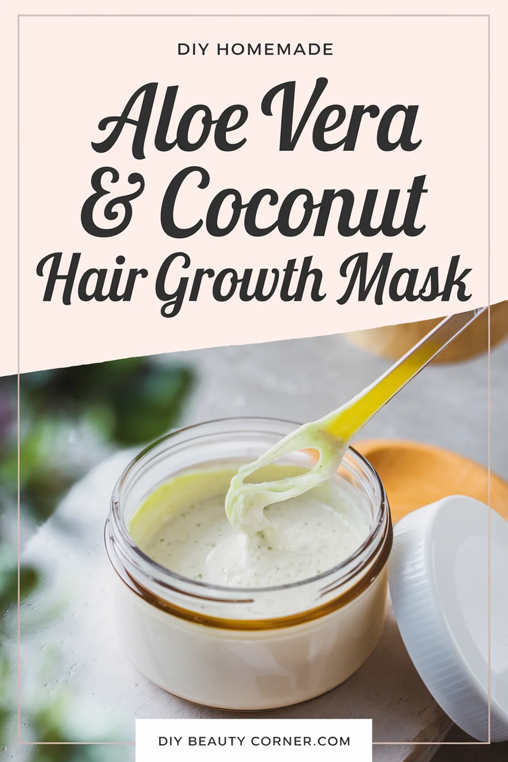 DIY HOMEMADE DIY Aloe Vera & Coconut Hair Growth Mask 