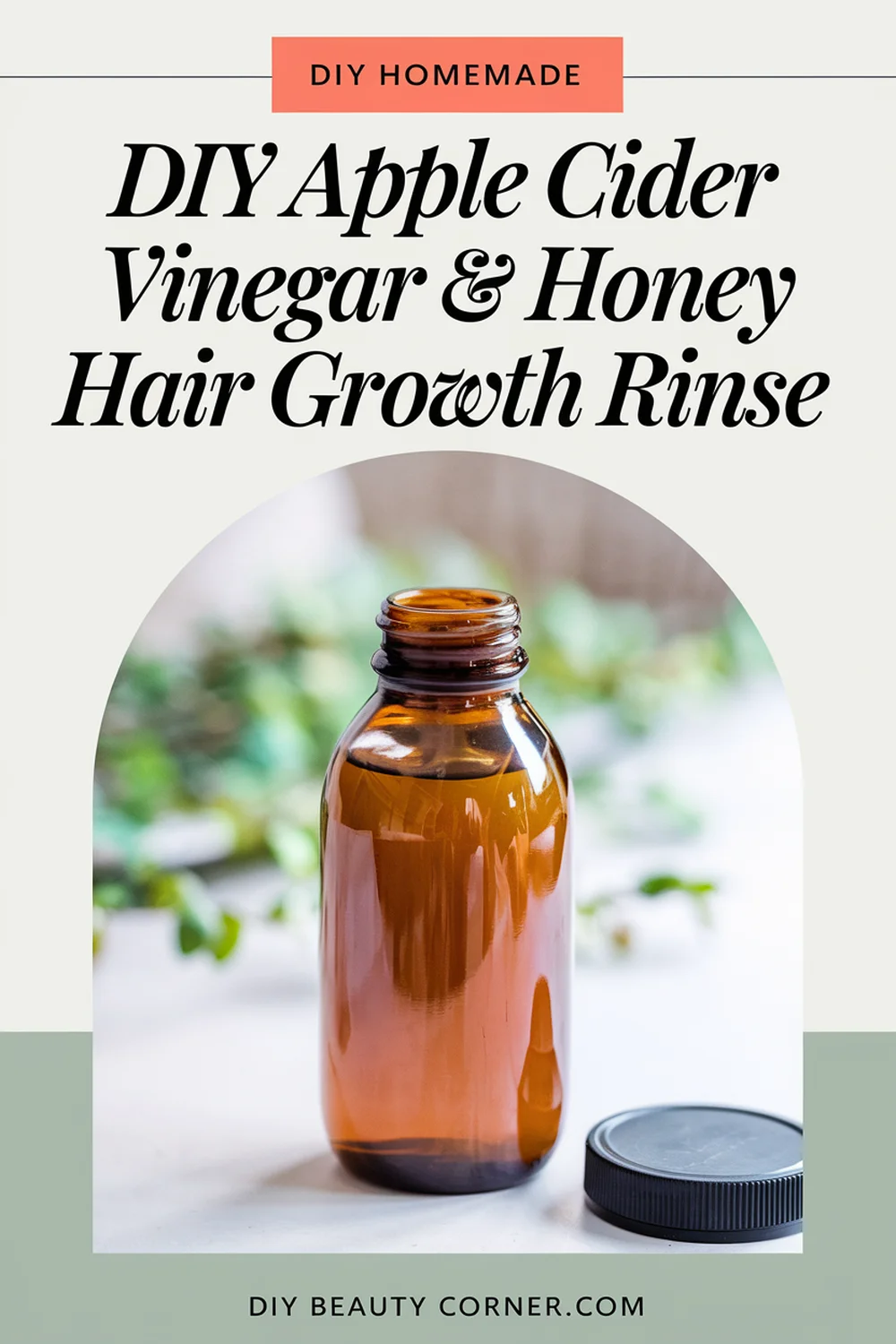 DIY HOMEMADE DIY Apple Cider Vinegar & Honey Hair Growth Rinse 