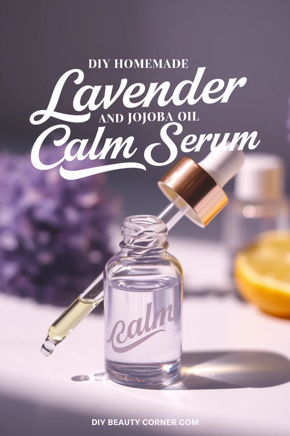 DIY HOMEMADE Lavender And Jojoba Oil Calm Serum 