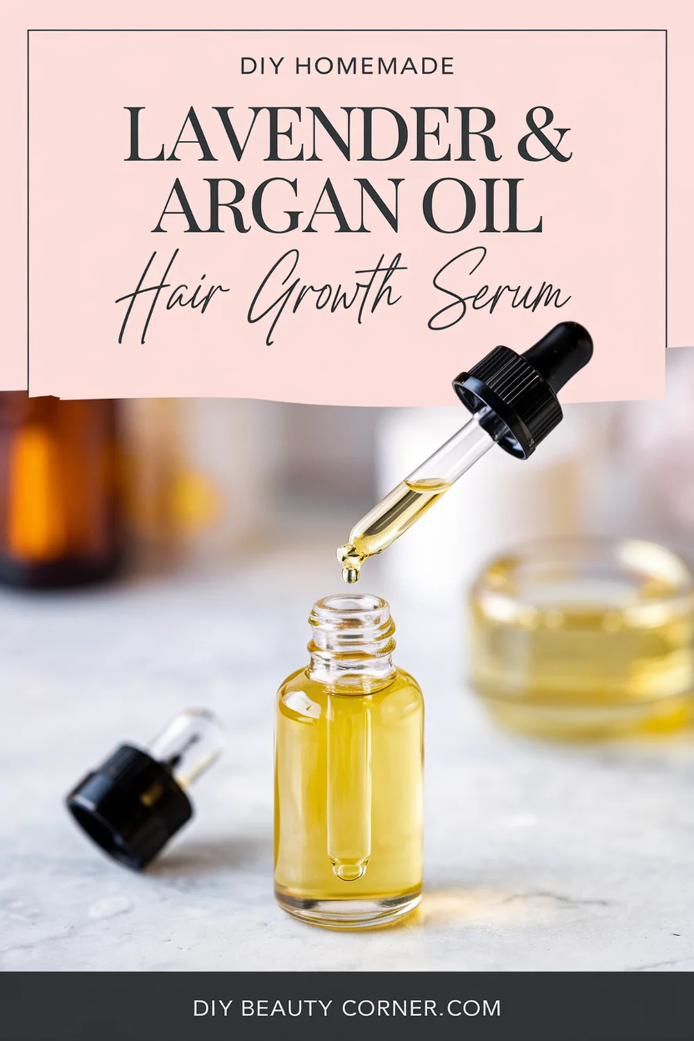 DIY HOMEMADE Lavender & Argan Oil Hair Growth Serum 