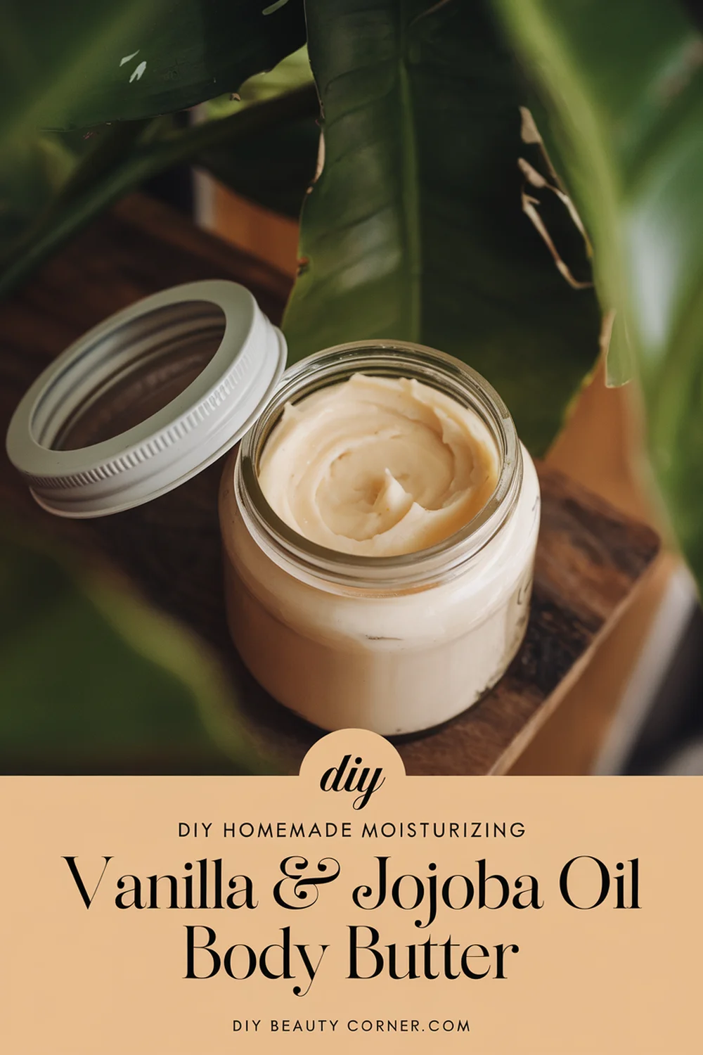 DIY HOMEMADE Moisturizing Vanilla & Jojoba Oil Body Butter 