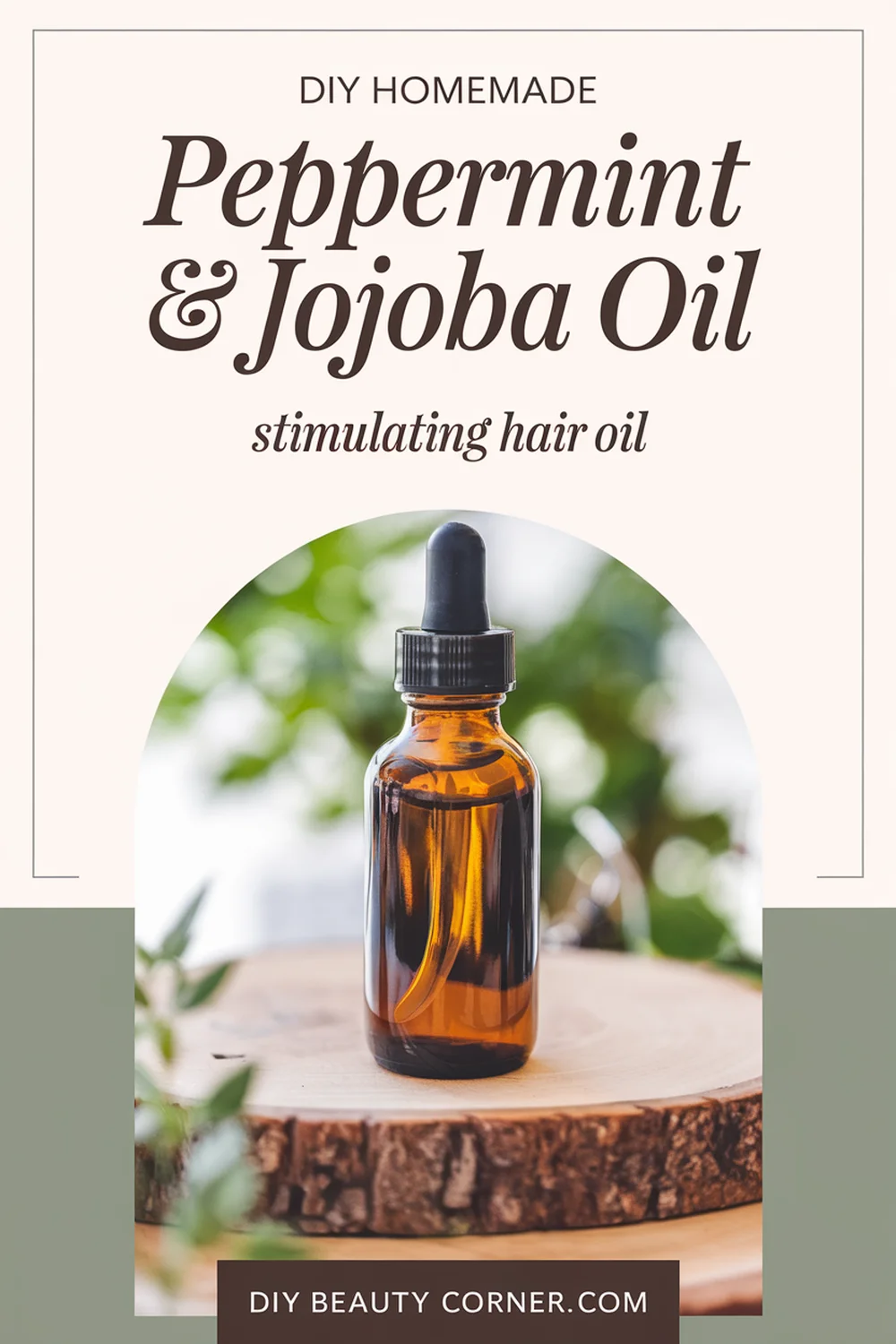 DIY HOMEMADE Peppermint & Jojoba Oil Stimulating Hair Oil 