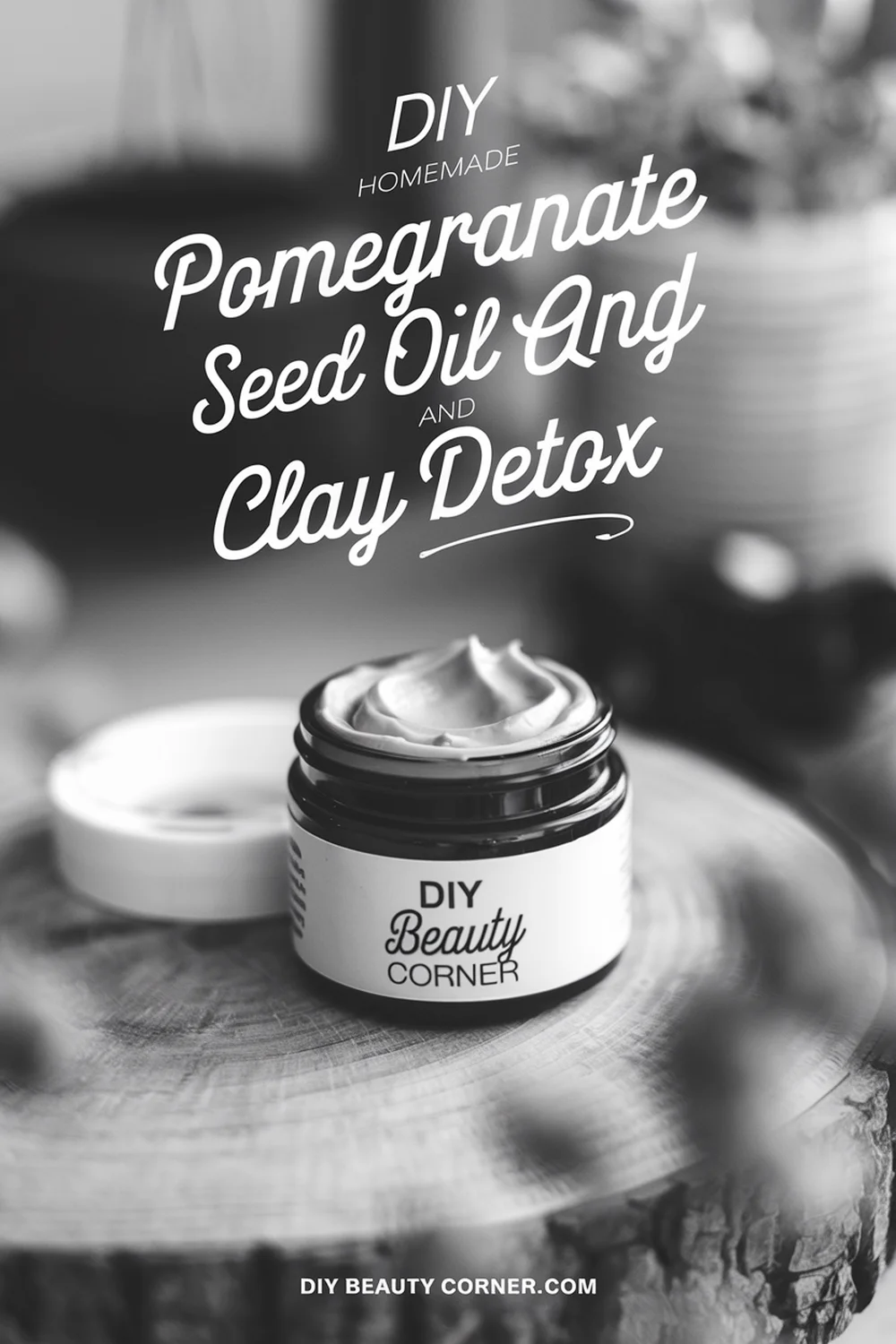 DIY HOMEMADE Pomegranate Seed Oil and Clay Detox Cream 