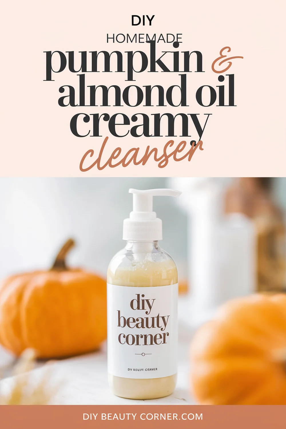 DIY HOMEMADE Pumpkin and Almond Oil Creamy Cleanser 