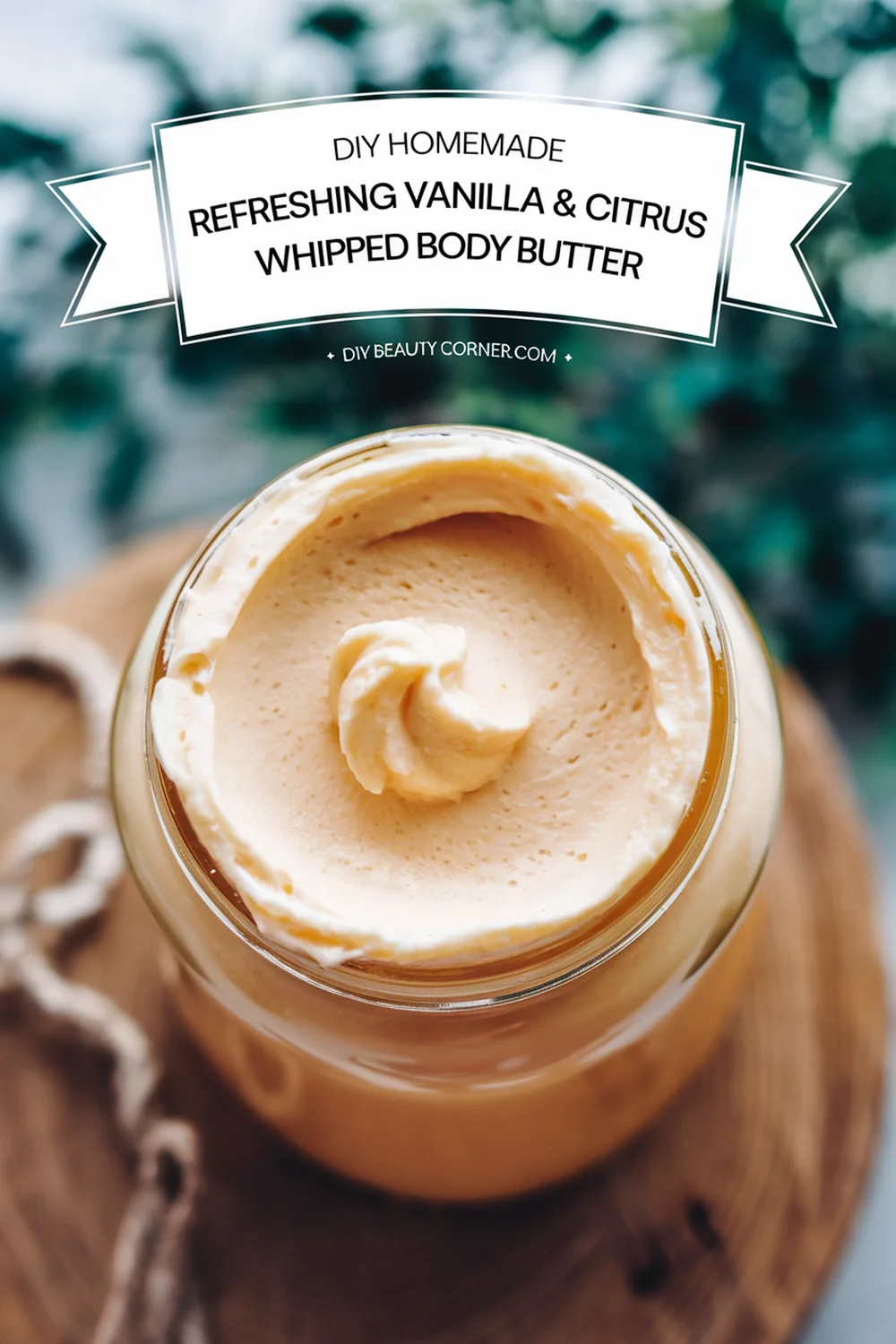 DIY HOMEMADE Refreshing Vanilla & Citrus Whipped Body Butter 