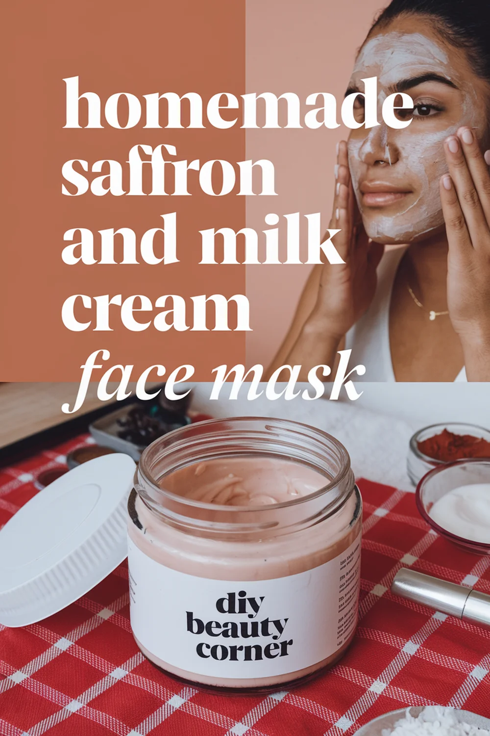 DIY HOMEMADE Saffron And Milk Cream Brightening Mask 