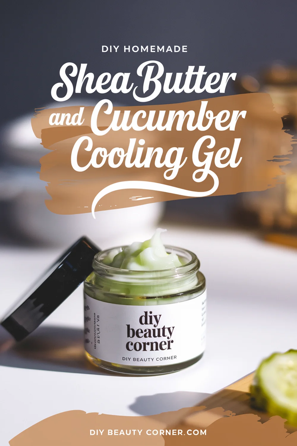 DIY HOMEMADE Shea Butter and Cucumber Cooling Gel 