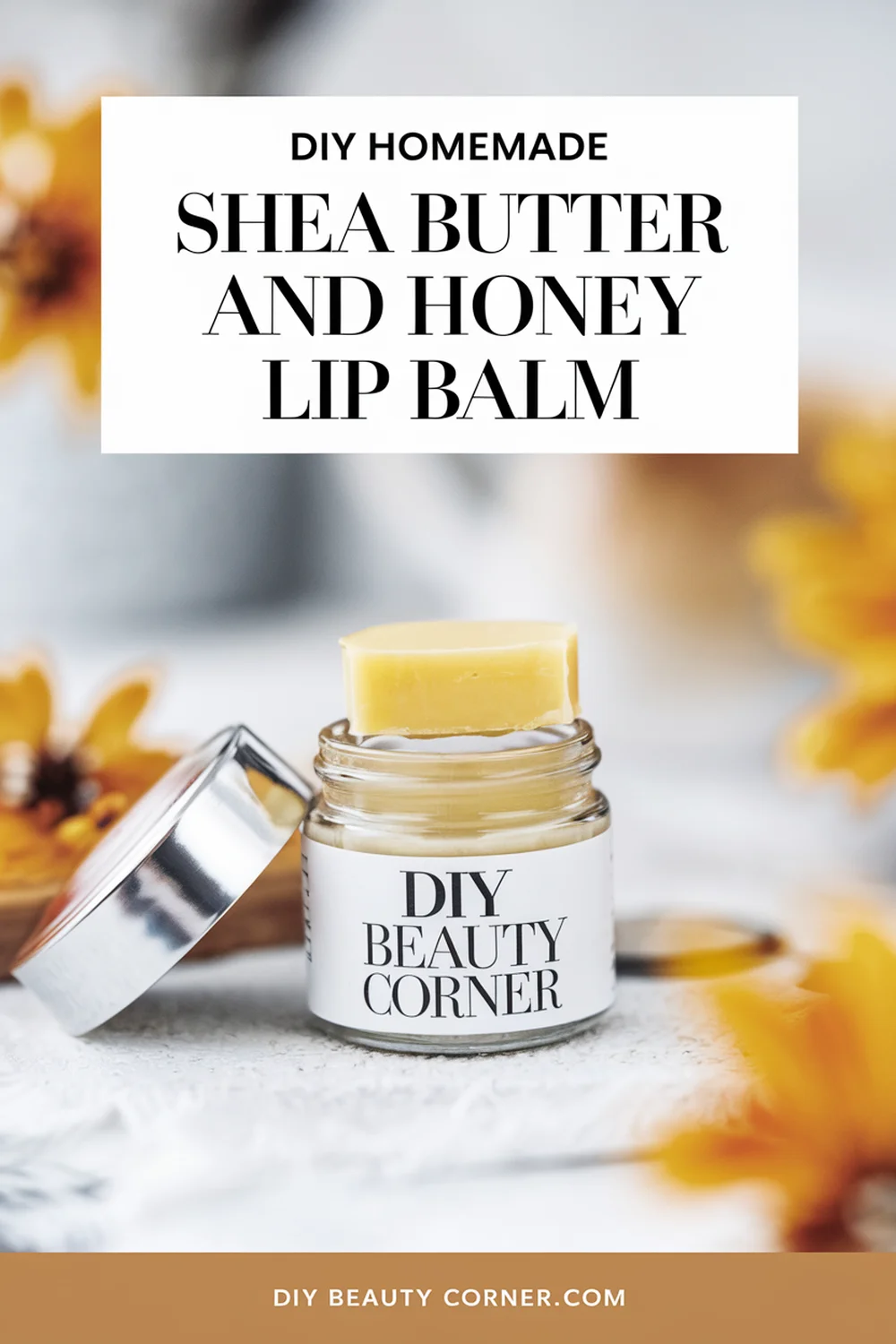 DIY HOMEMADE Shea Butter and Honey Lip Balm 