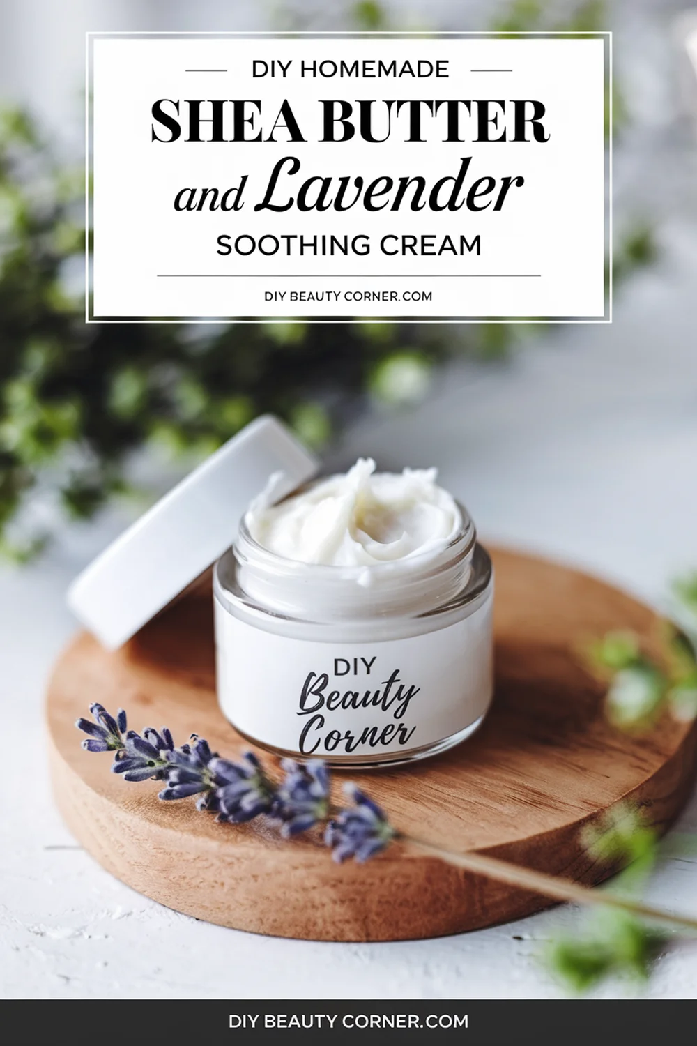 DIY HOMEMADE Shea Butter and Lavender Soothing Cream 