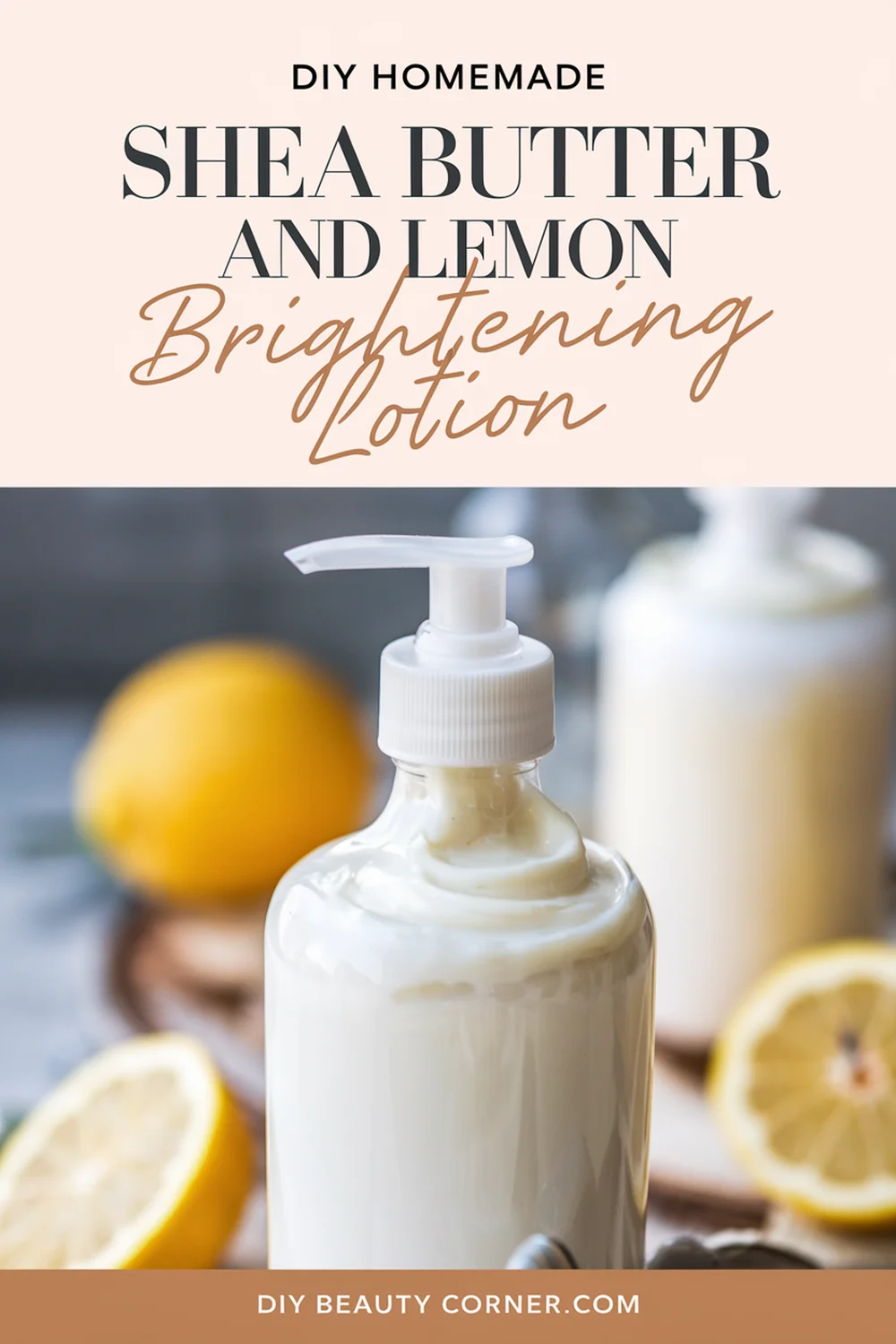 DIY HOMEMADE Shea Butter and Lemon Brightening Lotion 