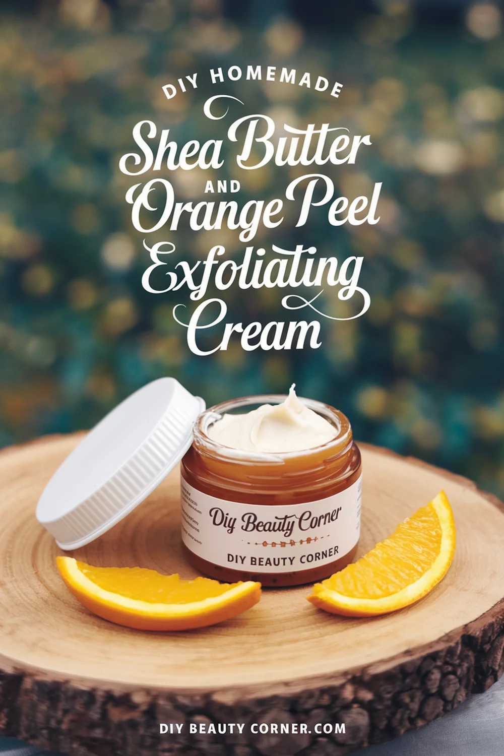 DIY HOMEMADE Shea Butter and Orange Peel Exfoliating Cream 