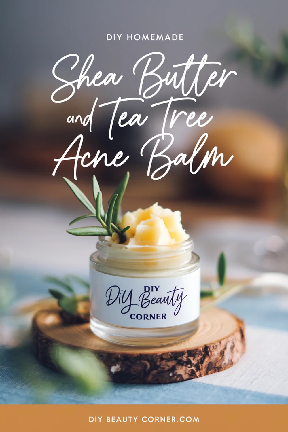 DIY HOMEMADE Shea Butter and Tea Tree Acne Balm 