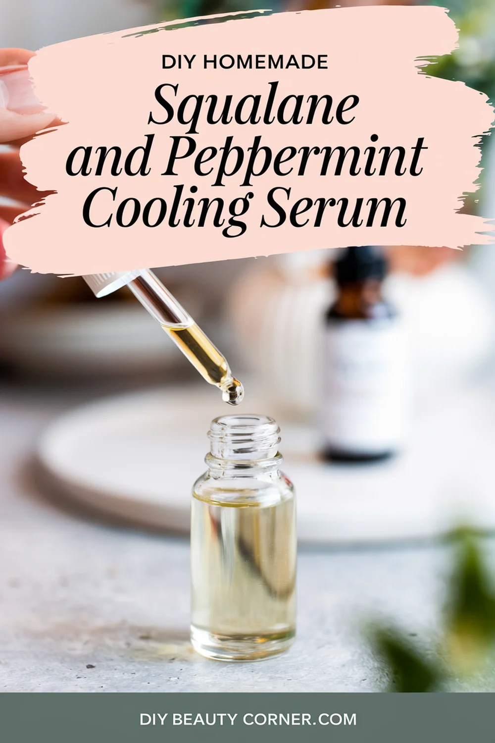 DIY HOMEMADE Squalane And Peppermint Cooling Serum 