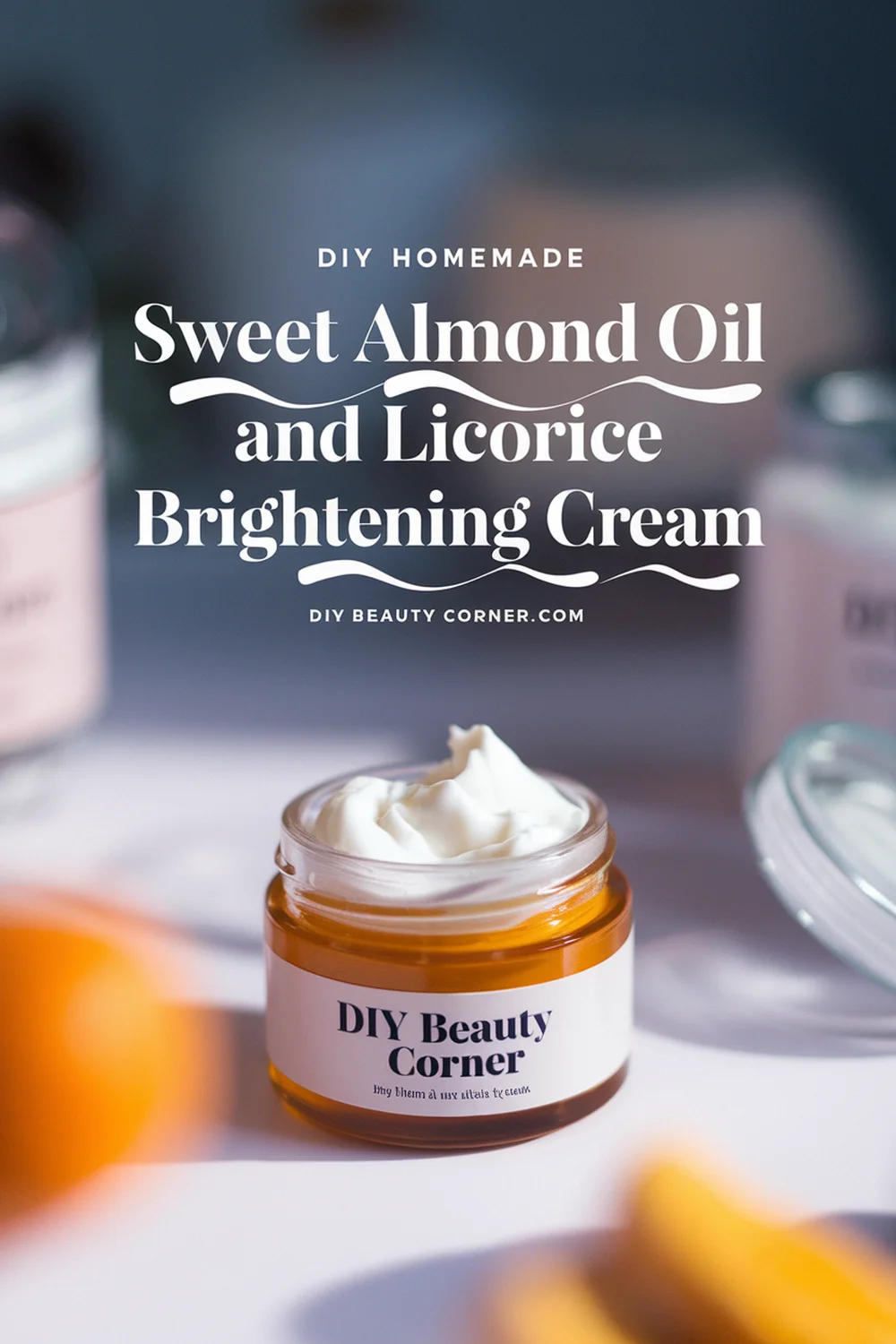 DIY HOMEMADE Sweet Almond Oil and Licorice Brightening Cream 