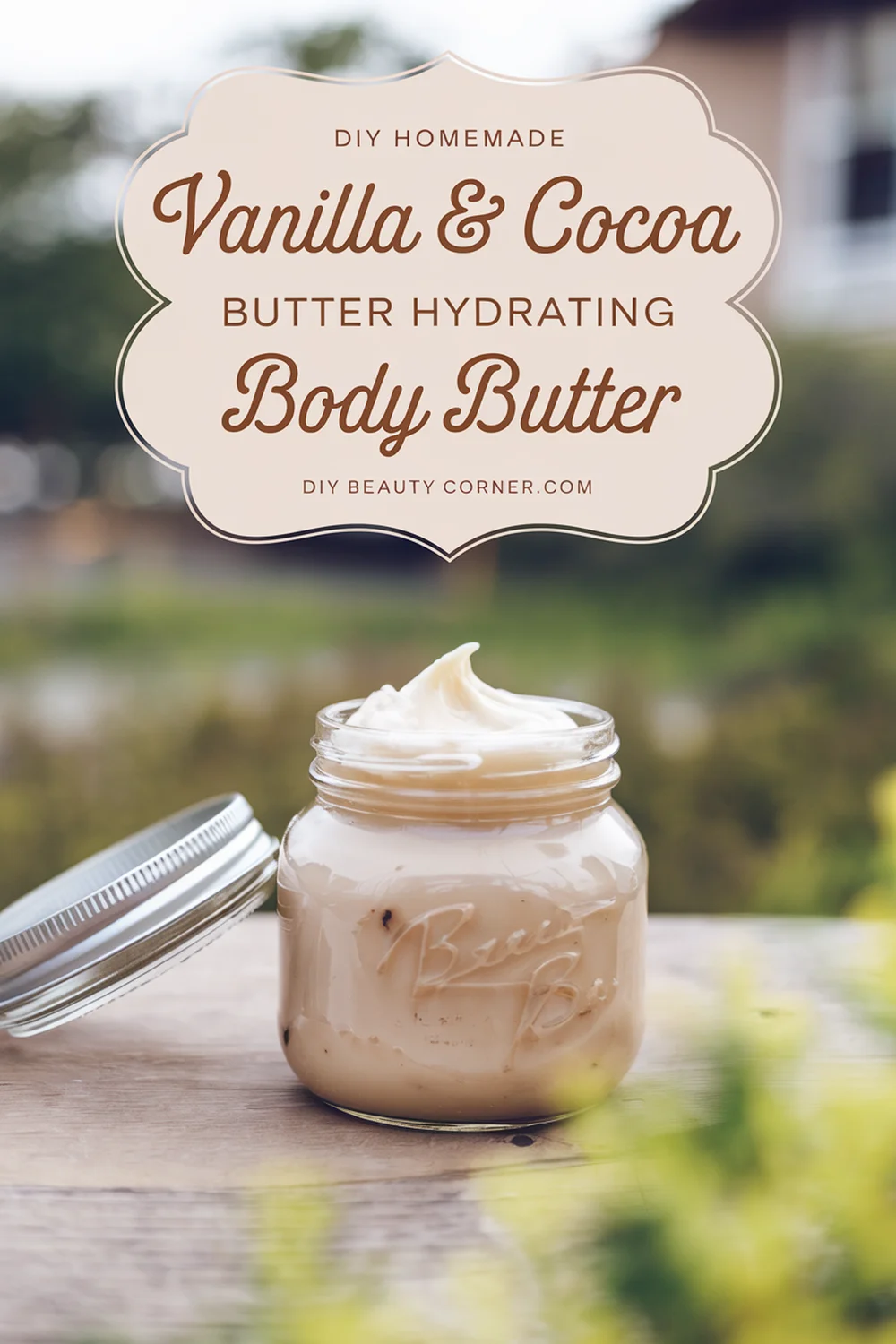 DIY HOMEMADE Vanilla & Cocoa Butter Hydrating Body Butter 