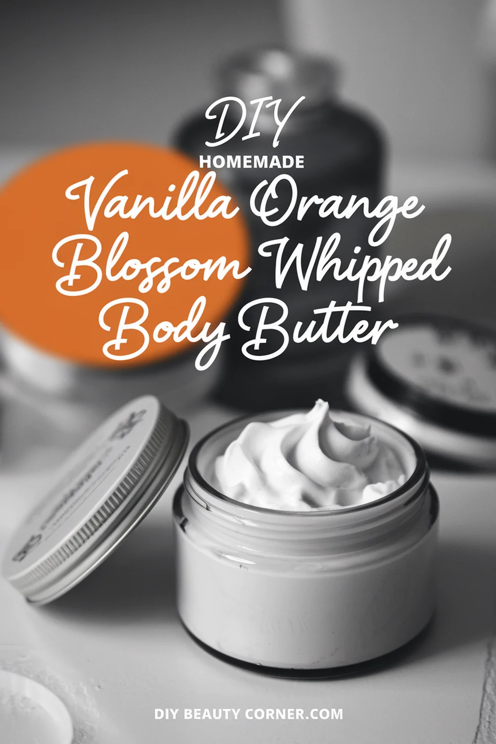 DIY HOMEMADE Vanilla Orange Blossom Whipped Body Butter 