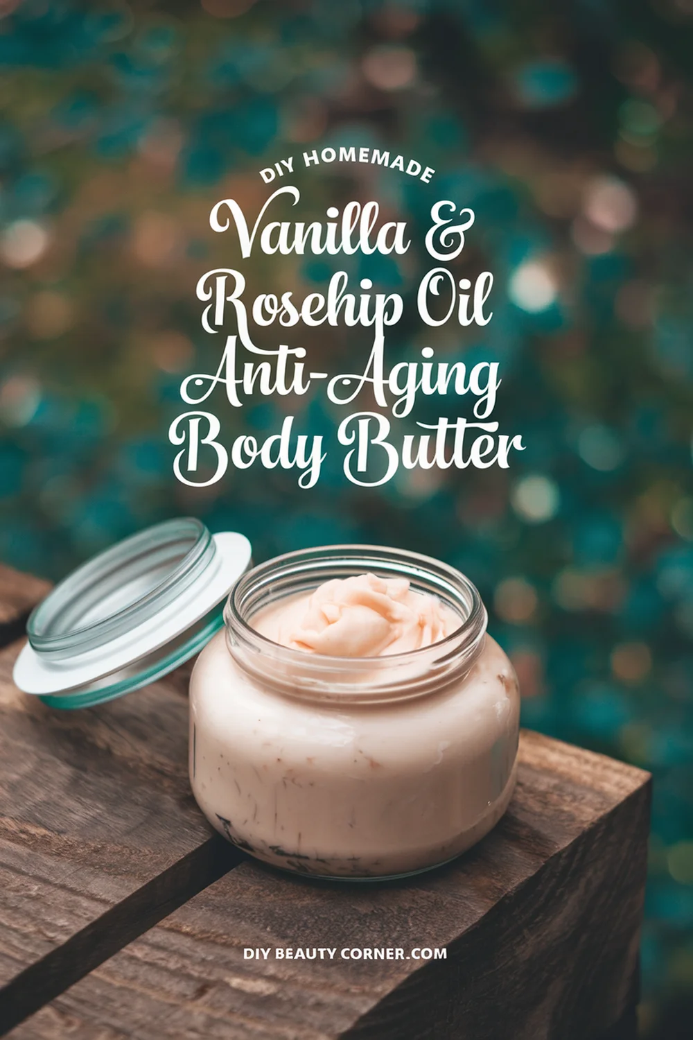 DIY HOMEMADE Vanilla & Rosehip Oil Anti-Aging Body Butter 