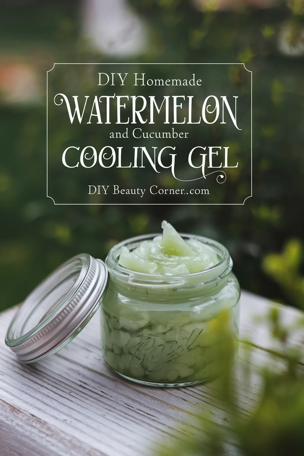 DIY HOMEMADE Watermelon and Cucumber Cooling Gel 