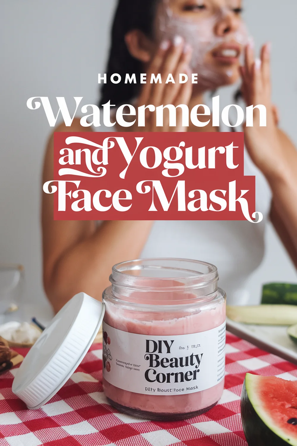 DIY HOMEMADE Watermelon And Yogurt Hydration Mask 