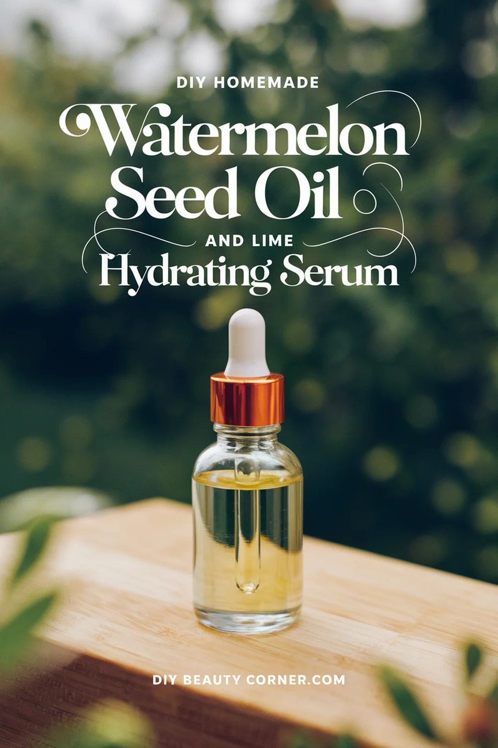 DIY HOMEMADE Watermelon Seed Oil And Lime Hydrating Serum 